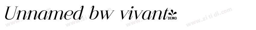 Unnamed bw vivant字体转换